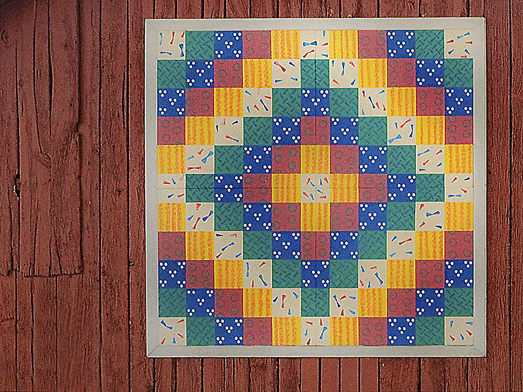 Close up of the quilt ornament on the barn | BioWol