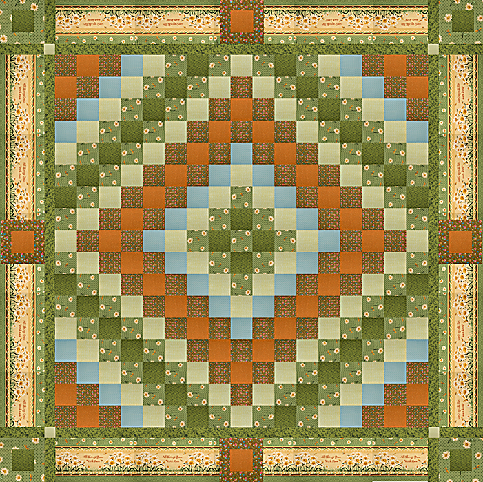 Sunrise and shadow quilt design on the computer | BioWol